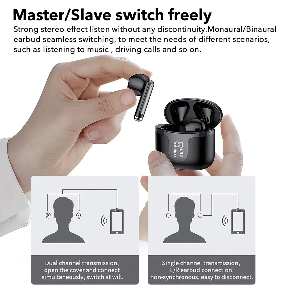 For Samsung Galaxy S24 Ultra S24+ S23 Ultra Fold5 Wireless Bluetooth V5.3 Earphones with 35H Playback TWS Waterproof Earbuds