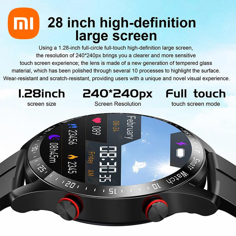 Xiaomi ECG+PPG Bluetooth Call Smart Watch Men Laser Health Blood Pressure Fitnes Sports Watches Sports Waterproof Smartwatch+Box