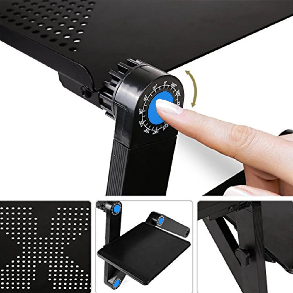 Laptop Stand For Desk And Mouse Pad Game Heat Dissipation And Ventilation Lazy Stand 42*26cm Adjustable Foldable Computer Stand