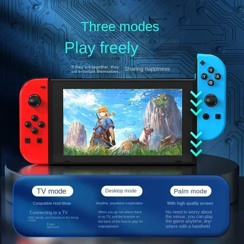 Switch joycon left and right gamepad colorful RGB light effect wake up 5.2 bluetooth vibration somatosensory gamepad